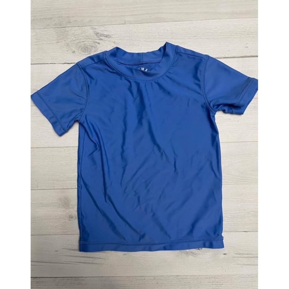 Primary kids short sleeve rash guard blue‎ 2/3
